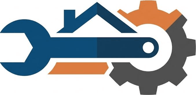 Логотип ТЗНТС ДНР, современный графический знак для обслуживания многоквартирных домов Донецка.